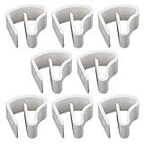 8 Stück Klemmträger Für Jalousien Universal Kunststoff Klemmhalter Alu Jalousie Ohne Bohren Montage ohne Schrauben und Bohren