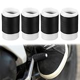 Sinbana 4 Stück Motorrad-Schalthebel-Schuhschoner, Universelle Einziehbare Kunststoff-Schalthebelschoner für Stiefel und Schuhe Motorradzubehör für Damen und Herren (Schwarz)