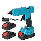 Heißklebepistole, kabellos, Heißklebepistole für Makita 18 V, elektrische Silikonpistole, schnelles Aufheizen, 2 Batterien, für 11 mm Klebestifte, für Basteln und Reparaturen