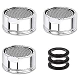 3 Stück Strahlregler M28, Wasserhahn Sieb, Mischdüse mit Edelstahlfilter inkl., Wasserhahn Aufsatz Strahlregler(28mm Außengewinde)