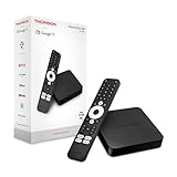 THOMSON Streaming Box 240, 4K UHD, Google TV - Assistant - Cast, Wi-Fi, Bluetooth 5.0, HDMI 2.1, Dolby Atmos, Dolby Digital Plus, HDR10, 2 GB RAM, 8 GB Speicher