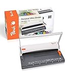 Peach PB300-15 Draht Bindemaschine | Personal Wire Binder Closer DIN-A4 | Testsieger* | bindet 60 Seiten | 8 mm Binderücken | 6 Blatt Stanzkapazität