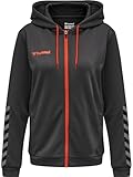 HUMMEL Damen Hmlauthentic Poly Zip Woman Hoodie, Asphalt, L EU