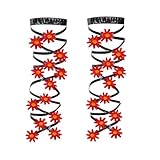 Butterfly Leg Wraps,Damen Rutschfeste Beinbänder Mit Kreuzband-Design Und Blumenmuster - Verstellbarer Oberschenkelhalter Gotisch-Exotisch Für Reisen Halloween Kostüme Verkleidung Cosplay