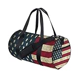 Klassische Sporttasche mit verstellbarem Riemen, Rucksack, Wochenendtasche, Gepäcktasche für Damen und Herren, 4. Juli Unabhängigkeitstag, USA, amerikanische Sporttasche, mehrfarbig, Einheitsgröße