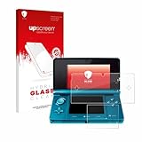 upscreen Schutzglas für Nintendo 3DS Schutzfolie, Glas-Folie [Klar, 9H Panzerschutz, Anti-Fingerprint]