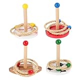 SUPVOX 1 Sätze Ringwurfspiel für Lustiges Toss für Geburtstagsfeiern Weihnachtsaktivitäten Indoor und Outdoor Spaß Fördert Hand Auge Koordination und Sensorische Integration