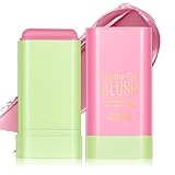 LOPHE Creme Blush Stick, 3-IN-1 Multi Stick für Wangen Lippen Augen, Feuchtigkeitsspendend, Natürliche Milk Makeup Matte Rouge, Multi-use Wangen Tint für Alle Hauttöne Cosmetic（01）