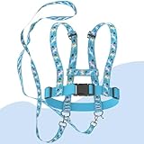 Dazhtu Pferdeleine Kinder Blau, Verstellbares Pferdegeschirr für Kinder, Pferdeleine Spielzeug für Jungen Mädchen Rollenspiel, Kinder Pferdegeschirr mit extra Langer Leine, Pferdegeschirr Kinder