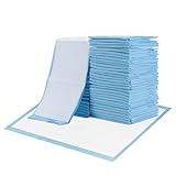 25×Krankenunterlagen (60x90cm), Saugfähige Einweg-Inkontinenzeinlagen mit Fixierstreifen, 5-Lagige Verdickte und Waschbare Inkontinenz Bettunterlage, Wickelauflagenfür Babys, Erwachsene und Senioren