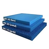 Pondlife Filterschaum blau 50x50x5 cm grob zur optimalen Verwendung als Filtermedium in Teichfilter