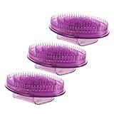 CIYODO Meridian Massagebürste 3 Stück Weiche Silikon Körpermassagebürste für Akupunkturpunkt Stimulation Tragbares Handmassagegerät zur Bein und Rückenentspannung Hautfreundlich für