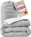 Welldora OPTICLIMA Allergiker Bettdecke 135x200 | Fachärztlich geprüft | Oeko-Tex Zertifiziert in Deutschland | Ganzjahresdecke für Sommer & Winter | Wendedecke Silbergrau-Weiß | Premium Steppdecke