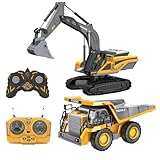 Ferngesteuerter Muldenkipper, Mit Realistischem Licht Und Sound, 21 X 12,5 X 10 Cm, Weihnachtsgeschenkspielzeug, Urlaubs-LKW-Spielzeug, Wiederaufladbarer Akku, Für Und Mädchen Im Alter Von 4–12