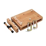 MECUTP Tragbare Hobelbank | Mini Werkbank, Mobil Holz Schraubstock Workbench, Werktisch Aus Buchenholz Klemmen Hobeln, Vielseitig Verstellbar Werkbänke - Arbeitstisch/Spanntisch
