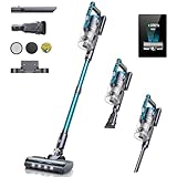 Kabelloser Staubsauger, beutellos, multifunktional, 450 W/38 kPa PowerClean-3 Geschwindigkeitsstufen, gesteuert durch Touchscreen & mechanische Tasten, leistungsstarker Staubsauger, 1,5 l, autonom,
