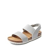 DREAM PAIRS Damen Pantoletten Sandals Riemchensandalen Sommer Strappy Sandal Grau SDPW2202W-E Größe 40 (EUR)
