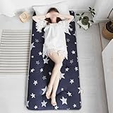 Generisch Japanische Bodenmatratze, einzelnes, weiches, atmungsaktives Futon-Bett, tragbares Roll-Up-Klappbett für Zuhause, Campingcouch, D180x200cm