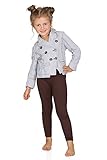 FUTURO FASHION Baumwolle Kinder Leggings für Mädchen Jungen Sportleggins Blickdicht Elastisch Leggings Kinder Turnhose Leggings Mädchen Lang Blickdicht, Größe 92-158