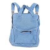 TEMPNAP Schulrucksack Mini-Rucksack für Damen klarer Mini-Rucksack für Frauen Seesack aus Mesh Mini-Rucksäcke für Mädchen Gepäck schultasche Freizeitrucksack aus Denim Jeans-Rucksack Blue