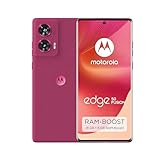 Motorola Moto Edge50 Fusion Smartphone(6,7''-FHD+-pOLED-Display,50-MP-Kamera, 8/256 GB, 5000 mAh, inkl. 68W-Ladegerät, Android 14) Hot Pink,inkl. Schutzcover+Handyhalterung [Exklusiv bei Amazon]