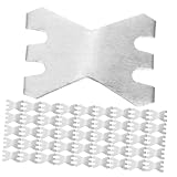 Ipetboom 100St Verbandschnalle fixed clip fixierbinde Verbandschlaufen Bandagenverschluss wiederverwendbare Verbandklammern kleiner Verbandverschluss Aluminium Silver