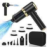 MKKM Kabelloser Handstaubsauger Akku with Bag, 10000Pa Saugkraft Akkustaubsauger mit 4000mAh Batterien, Nass-Trocken-Zyklon, Beutelloser Handsauger für Auto, Haushalt, Wohnwagen, Tierhaare