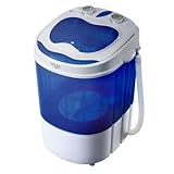 ADLER EUROPE AD 8051 Mini Waschmaschine mit Schleuder Funtkion Waschautomat Camping Reise mobile Singlehaushalt Waschmaschine Toploader mit Wäscheschleuder bis 3KG