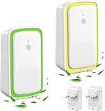 AUAUY 2 Stück Luftreiniger, Air Purifier LonizerGenerator, Plug in Negativ Lonen Luftreiniger, Beseitigt Gerüche Effektiv Tragbarer Mini-Ionisator für Büro, Zimmer, Badezimmer, Haustiere