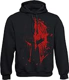 Gym Pullover Herren - Sparta Bluthelm - Gym Hoodie - Sparta Pullover Herren - Fitness Kleidung (M)