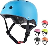 Kinderhelm für Jungen Mädchen, 43-51cm Größen XS Kleinkind Fahrradhelm Micro Scooter Helm Kinder Radfahren Helme Skateboard Helm Helmet (blau)
