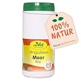 cdVet Naturprodukte Singulares Moor 430 g - Hund, Katze, Pferd, Nager, Heimtiere - unterstützt Magen-Darm-Tätigkeit - reguliert Magensäurekonzentration - reich an Huminsäuren+Mineralstoffen -