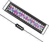 hygger Aquarienbeleuchtung, Aquarium LED Beleuchtung, 24/7 Modus für Sonnenaufgang-Tageslicht-Mondlicht, einstellbare Zeitschaltung einstellbare Helligkeit, mit ausziehbarer Halterung, 7 Farben