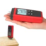 OSPSHPG Holzfeuchtemessgerät Mit Stift, Digitales Holzfeuchtemessgerät Mit LCD-Hintergrundbeleuchtung, 0,1% Auflösung Und Datenhaltefunktion, Für Holz, Möbel, Latten Und Balken