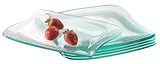 Mäser, Serie La Musica, Dessertteller aus Glas, Serviergeschirr im 6er-Set