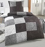 DreamHome Warme Winter Microfaser Thermo Fleece Bettwäsche 135x200 155x220 200x200 Moderne, Größe:135 x 200 cm, Design - Motiv:Design 10