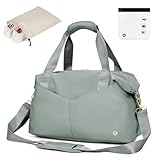 Ceneda Kleine Sporttasche Reisetasche mit Nassfach 40x20x25cm Trainingstasche für Damen Herren (Dunkelgrauarz)