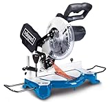 Scheppach Kappsäge HM80L mit Laser | Schnitthöhe 60mm | Schnittbreite 120mm | 1500W | Sägeblatt-Ø 210mm 24Z | beidseitig schwenkbarer Sägekopf | Gehrungssäge | Werkstückauflage & Spanner (HM80L 2024)