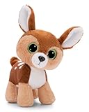 NICI 49399 Kuscheltier GLUBSCHIS Feena15cm stehend braun-Stofftier aus weichem Plüsch, niedliches Plüschtier zum Kuscheln und Spielen, für Kinder & Erwachsene, tolle Geschenkidee, Rehkitz Feena, 15cm