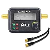 SAT Signal Messgerät mit Ton + 1m F-Verbindungskabel zur Justierung Ihrer digitalen Satelliten Schüssel Pegelanzeige Digital Satelliten Finder