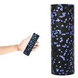 FIZYO Faszienrolle zur Fitness, Yoga und Rehabilitation, Selbstmassage Massagerolle für Rücken Wirbelsäule, Foam Roller mittelharter EPP-Schaumstoff, inklusive Transporttasche (Blau, 15 x 5 cm)
