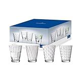 Villeroy & Boch – Dressed Up Wasserglas Set 4 teilig, 310 ml, Spülmaschinenfest, Besondere Trinkgläser, Gläser Wasser, Trinkglas Set, Saftgläser, Kristallglas