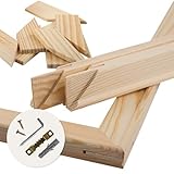 Estika Keilrahmen für leinwand - 50 x 40 cm, Dicke: 2cm - Holzleisten zur Selbstmontage, 8 Holzkeile zum Spannen der Leinwand