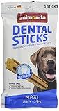 animonda Vom Feinsten Dental Sticks Kaustangen, Zahnpflegesnacks zur Unterstützung der Mundhygiene ausgewachsener Hunde,Maxi,3 Stück, 165 g