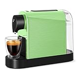 Tchibo Cafissimo Pure plus Kaffeemaschine Kapselmaschine für Caffè Crema, Espresso und Kaffee | 0,8l | 1250 Watt | 11,9 x 33,7 x 24 cm | Happy Matcha