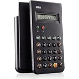 BRAUN BNE 001 BK KULT-TASCHENRECHNER, DIETER RAMS, 8 STELLIGES LCD-DISPLAY INKLUSIVE HARTSCHALEN-SCHIEBECOVER,SCHWARTZ