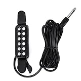 12 Sound Loch Magnetic Pickup, Wandler für akustische Gitarre Musikinstrumente Zubehör