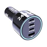 Ubigbuy 240W USB C Auto ladegerät, 4-Ports Superschnelles Laden mit 140W PD3.1 100W PD3.0 45W PPS QC65W Car Charger Ladegerät für MacBook Pro Laptop iPhone 16 15 iPad Galaxy S24/23 Pixel usw