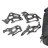 Taschenwerkzeug aus Metall, Multifunktionswerkzeug in Tierform - Multifunktionsschnalle mit Tierdesign | 4X Schlüsselanhänger-Utility-Gadget, Multifunktionswerkzeug, Multifunktions-Survival-Tool für d