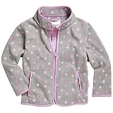 Playshoes Fleece-Jacke Unisex Kinder Outdoor-Oberteil, grau Punkte, 104